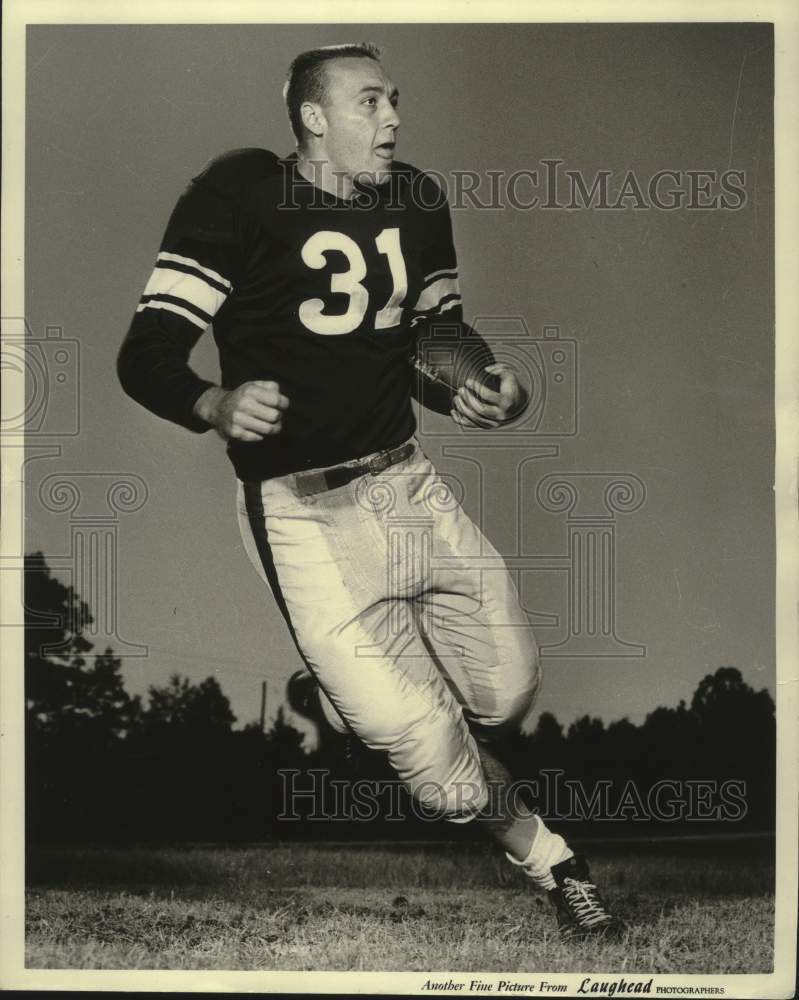 1967 Press Photo Billy Kinard, right halfback for the University of Mississippi.-Historic Images