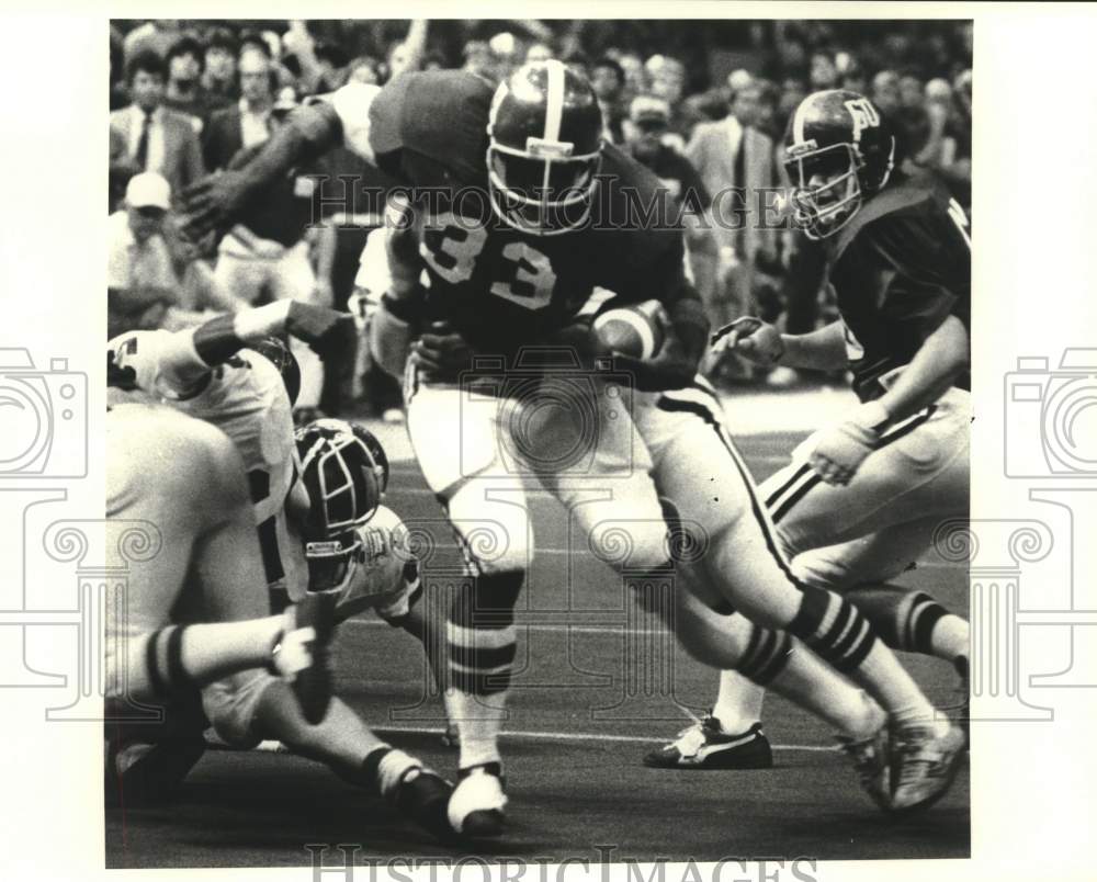 1980 Alabama running back Billy Jackson in the 1980 Sugar Bowl. - Historic Images