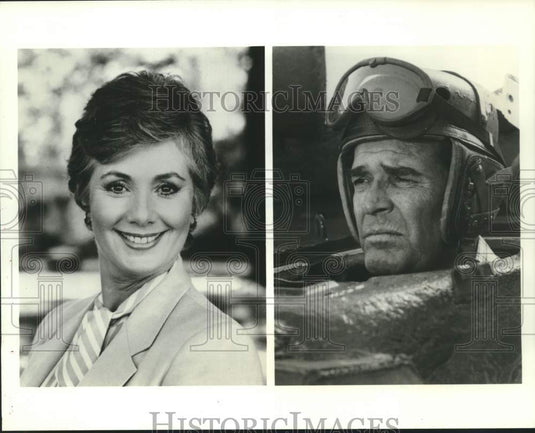 1988 Press Photo Shirley Jones and James Garner in CBS's "Tank." - Historic Images