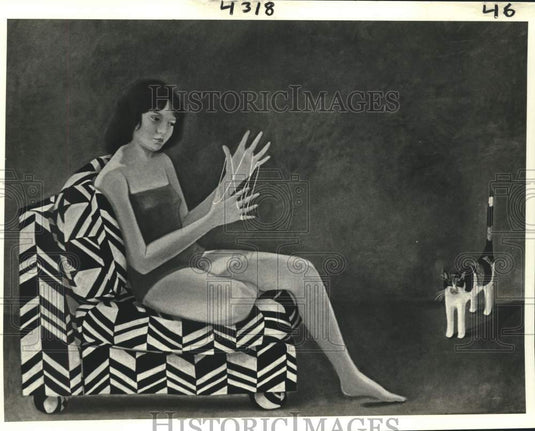 1981 Press Photo "Cat's Cradle" by Stella Henriques - Historic Images