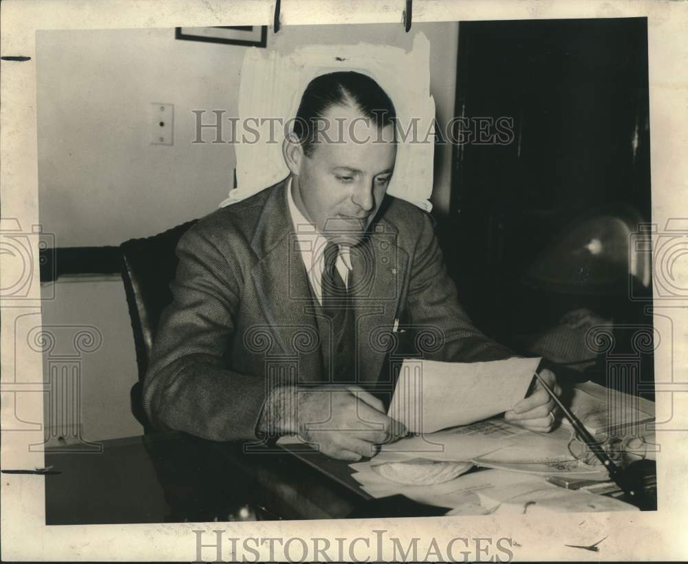 1946 Press Photo New Orleans Assistant Police Superintendent William Maher Jr.-Historic Images