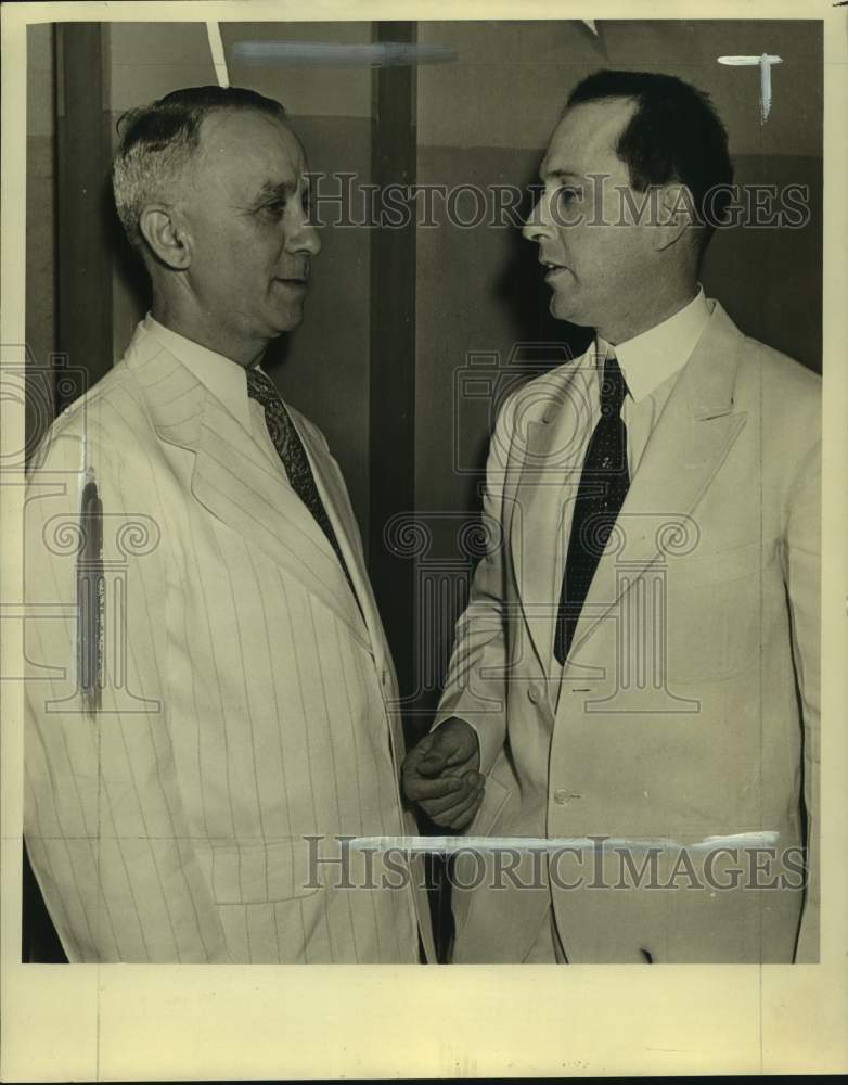 1934 Press Photo Lions Club Incoming/Outgoing Presidents - nox33893-Historic Images