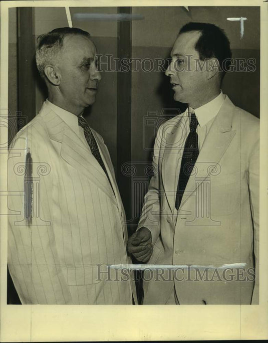 1934 Press Photo Lions Club Incoming/Outgoing Presidents - nox33893-Historic Images