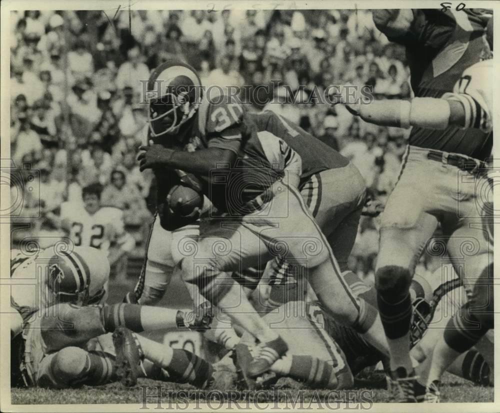 1974 Los Angeles Rams Football Running Back Lawrence McCutcheon - Historic Images