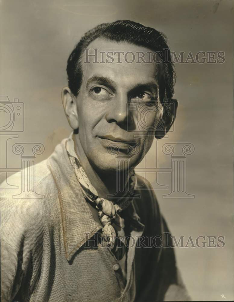Press Photo Raymond Massey, star of &quot;Abe Lincoln in Illinois.&quot; - Historic Images