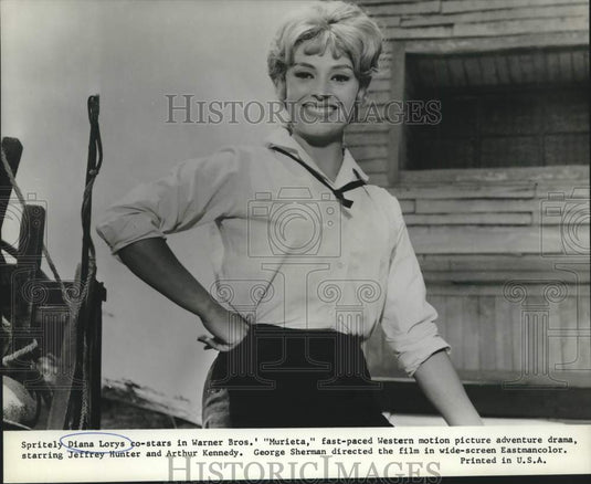 1965 Press Photo Actress Diana Lorys in "Murieta" - Historic Images