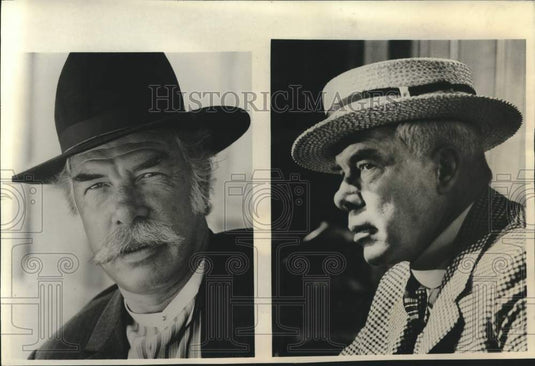 1973 Press Photo Actor Lee Marvin in "The Iceman Cometh" & As Harry Spikes - Historic Images