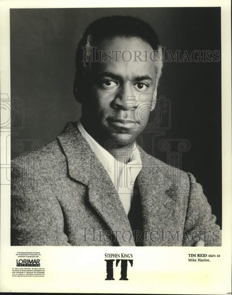 1990 Press Photo Actor Tim Reid of Stephen King&#39;s &quot;It&quot; - Historic Images