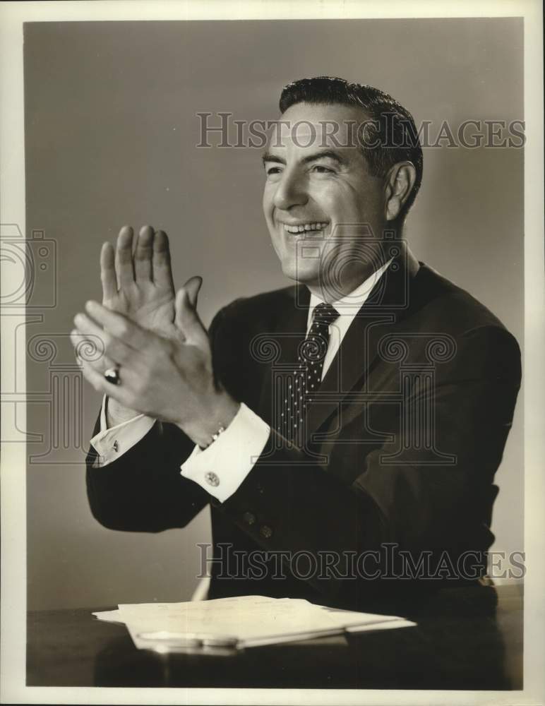 1962 Press Photo Radio Ted Mack hosts the &quot;Ted Mack &amp; The Original Amateur Hour&quot; - Historic Images