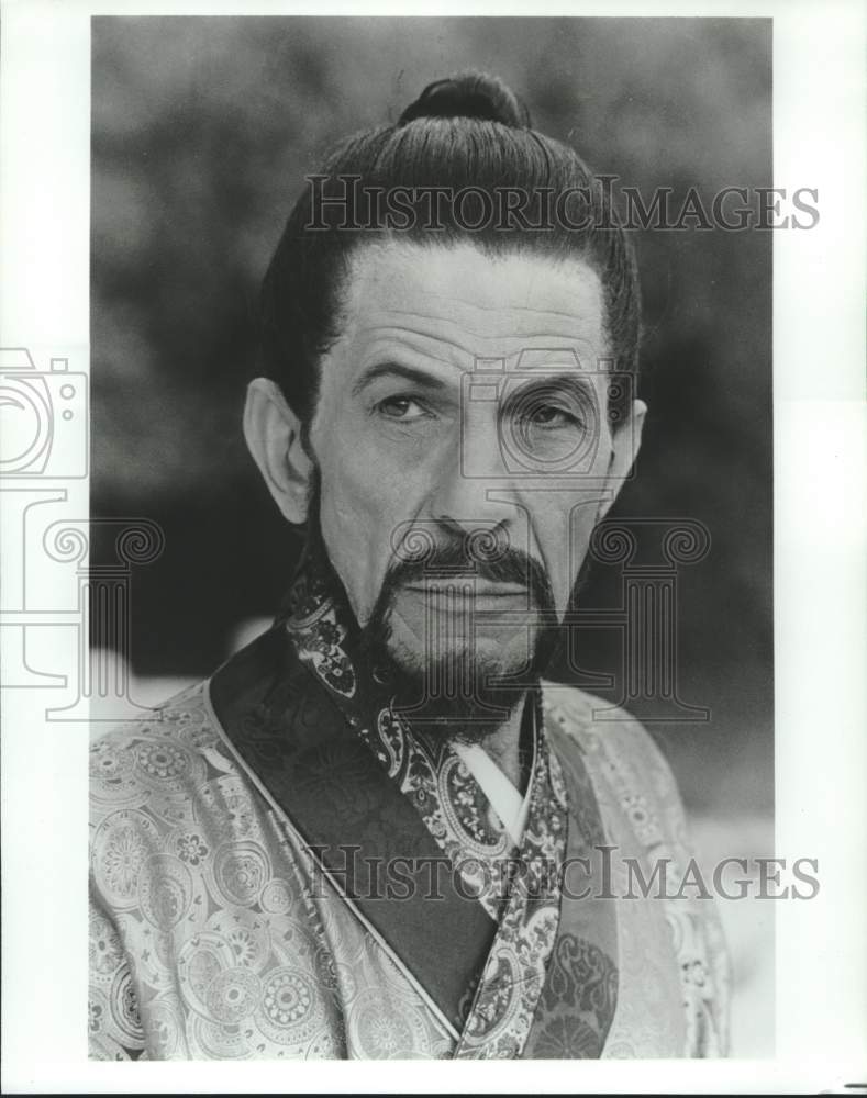 1984 Press Photo Actor Leonard Nimoy in Miniseries "Marco Polo" - Historic Images