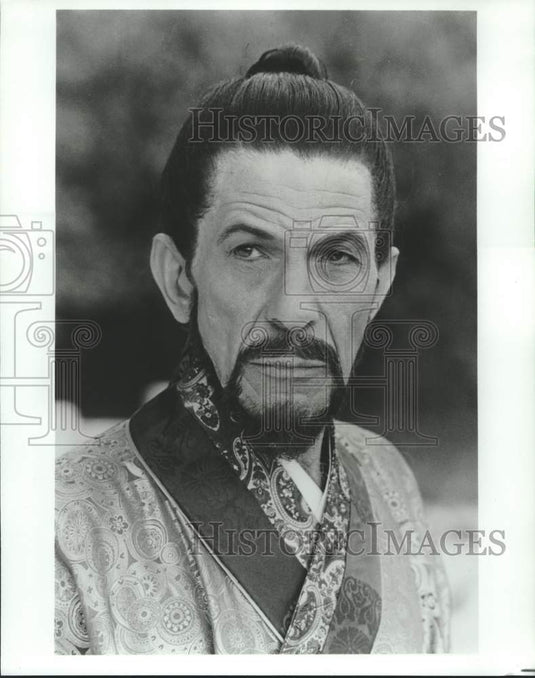 1984 Press Photo Actor Leonard Nimoy in Miniseries "Marco Polo" - Historic Images