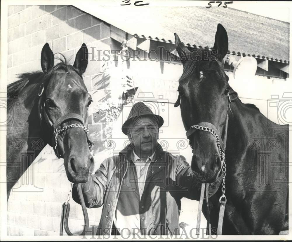 1970 Press Photo Quaker City and Tudor Scott with Sam Parise in New Orleans. - Historic Images