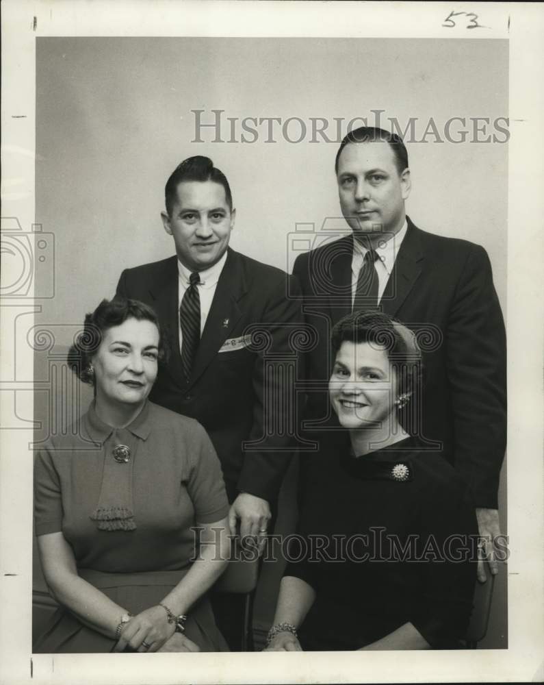 1958 Press Photo Officers appointed at a meeting of Crescent City Pops Concerts. - Historic Images