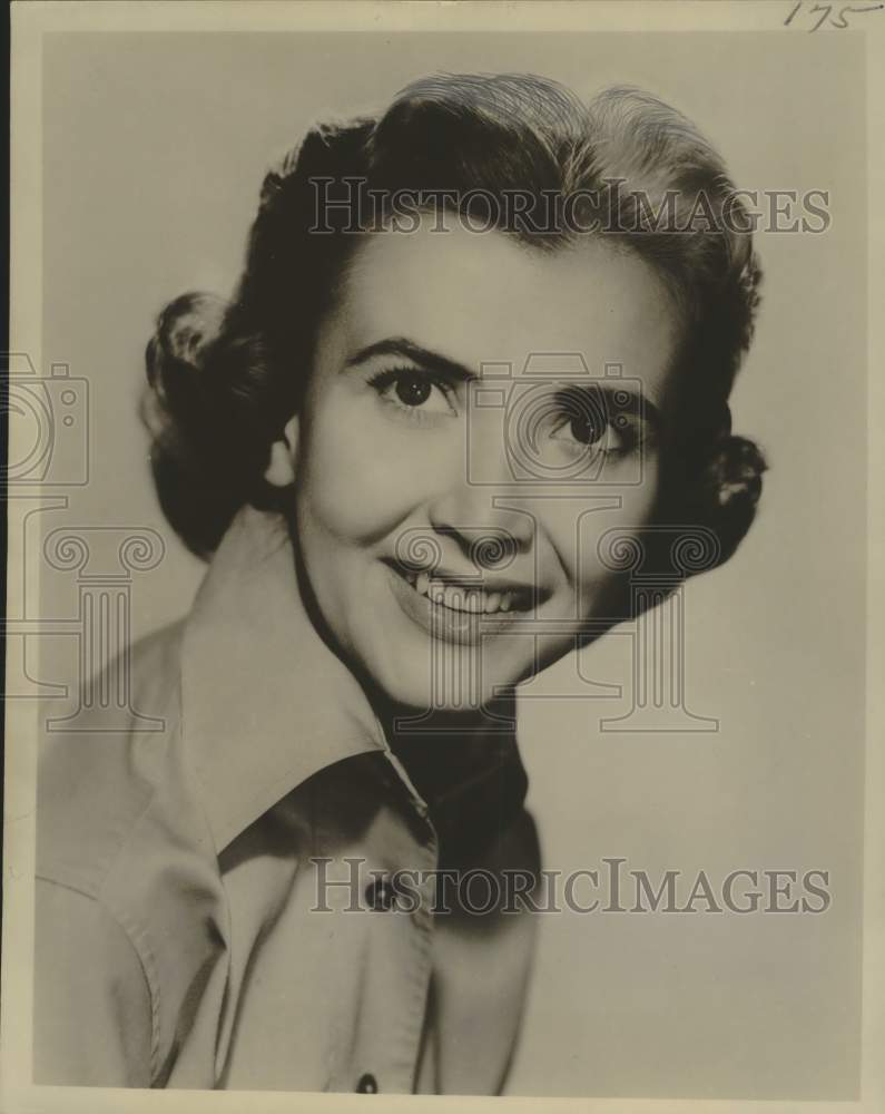 1956 Press Photo Actress Virginia Stefan stars in "The Millionaire" - Historic Images