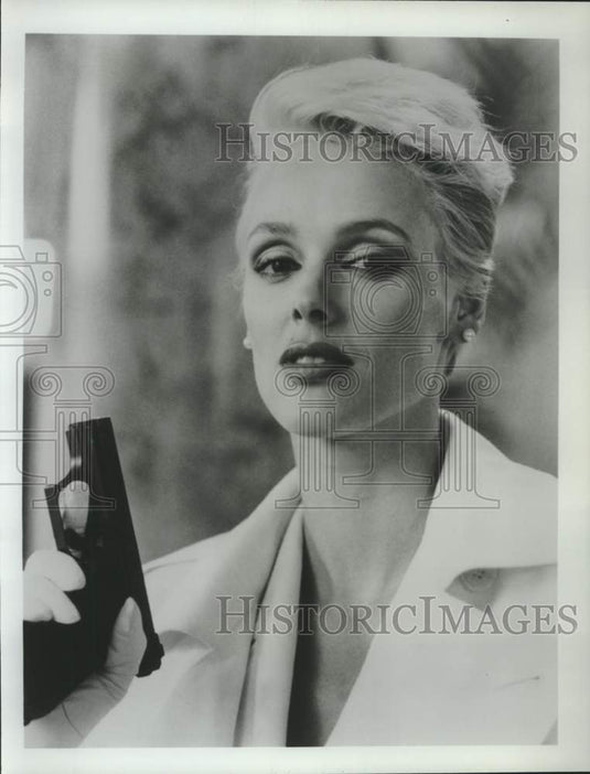 1990 Press Photo Actress Brigitte Nielsen as Karla Fry in "Beverly Hills Cop II" - Historic Images