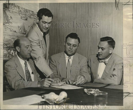 1951 Press Photo New officers of the Louisiana Horological Association. - Historic Images