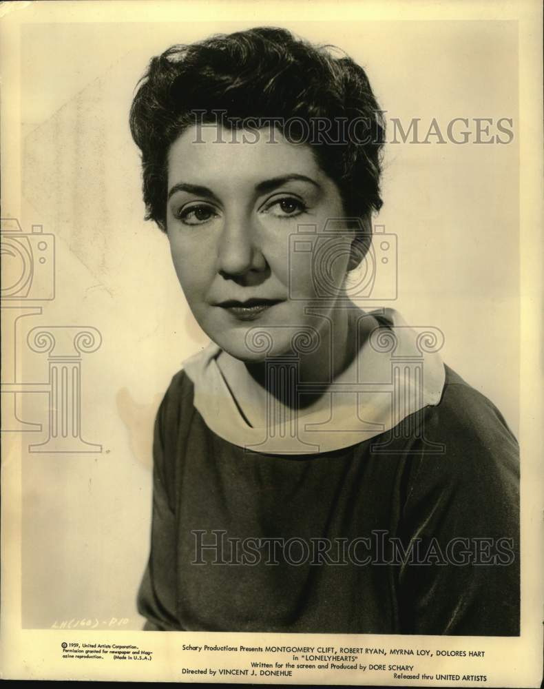 1959 Press Photo Actress Maureen Stapleton of &quot;Lonelyhearts&quot; - Historic Images