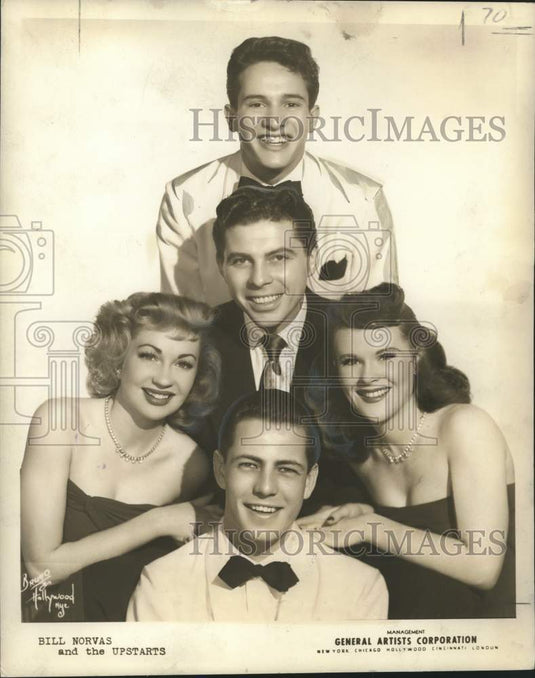 1948 Press Photo Vocal-Entertainment Group Bill Norvas and the Upstarts - Historic Images