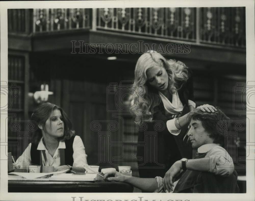 1979 Press Photo Martin Short and cast in Scene from &quot;The Associates&quot; - Historic Images