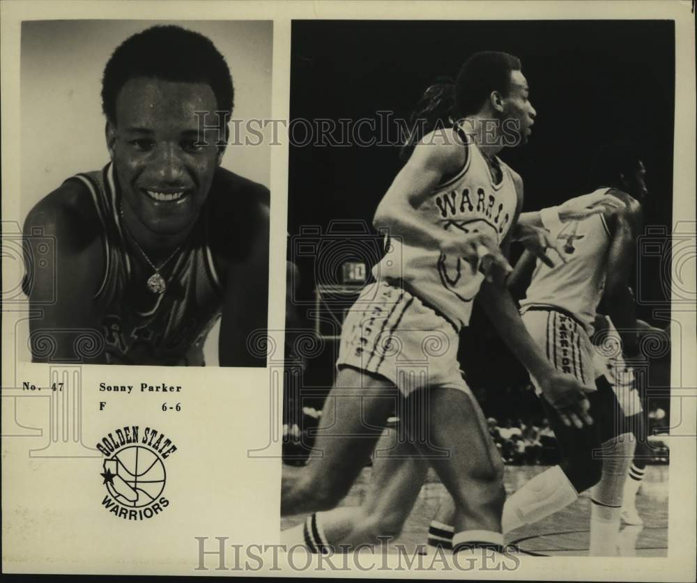 1977 Press Photo Golden State Warriors Basketball Player Sonny Parker - Historic Images