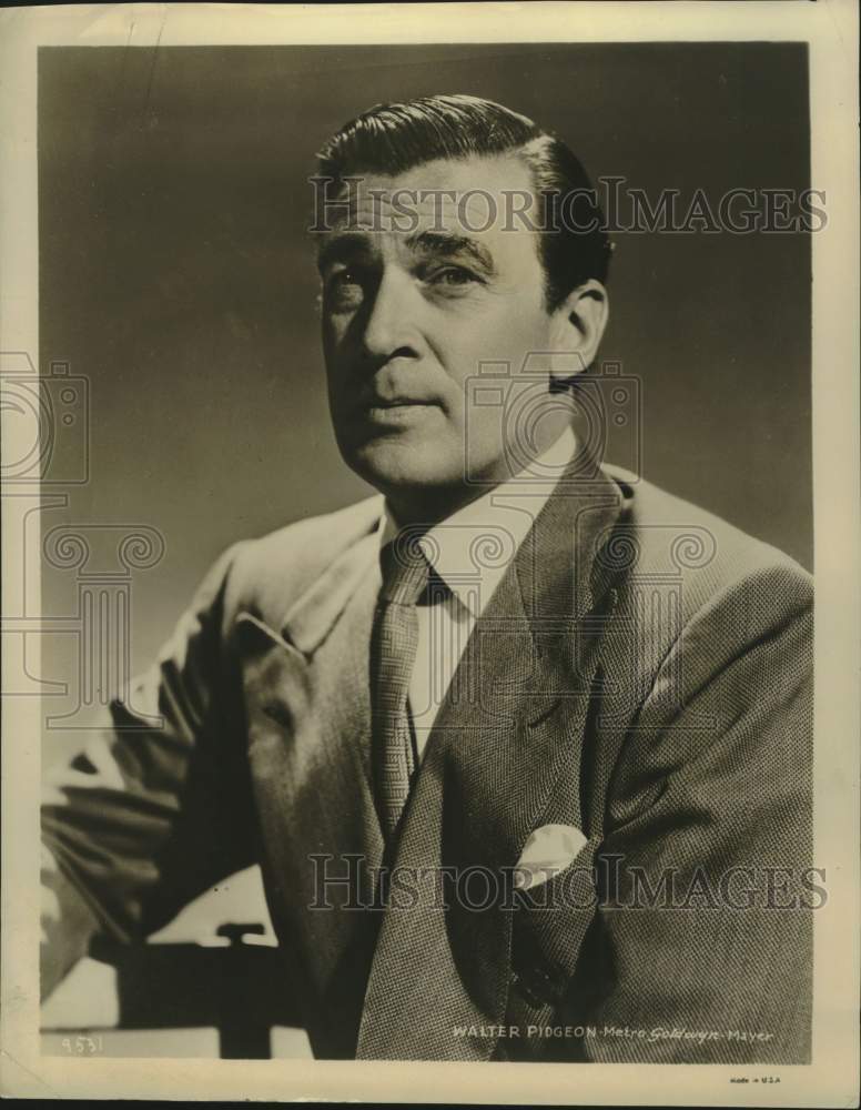 Press Photo Actor Walter Pidgeon - Historic Images