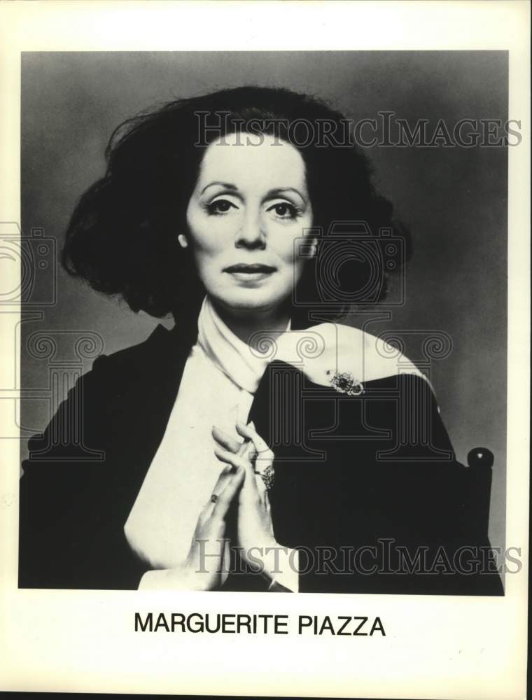 1995 Press Photo Opera Singer Marguerite Piazza - Historic Images