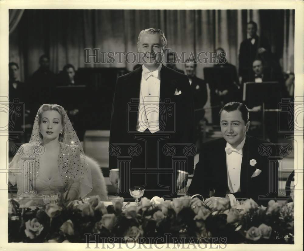 Press Photo Ann Sothern, Reginald Owen &amp; Robert Young in &quot;Lady Be Good&quot; - Historic Images