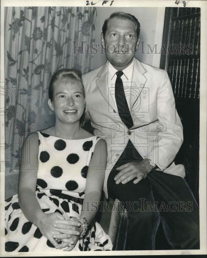 1958 Press Photo Composer David Rose and Mrs. Rose. - nox44825- Historic Images