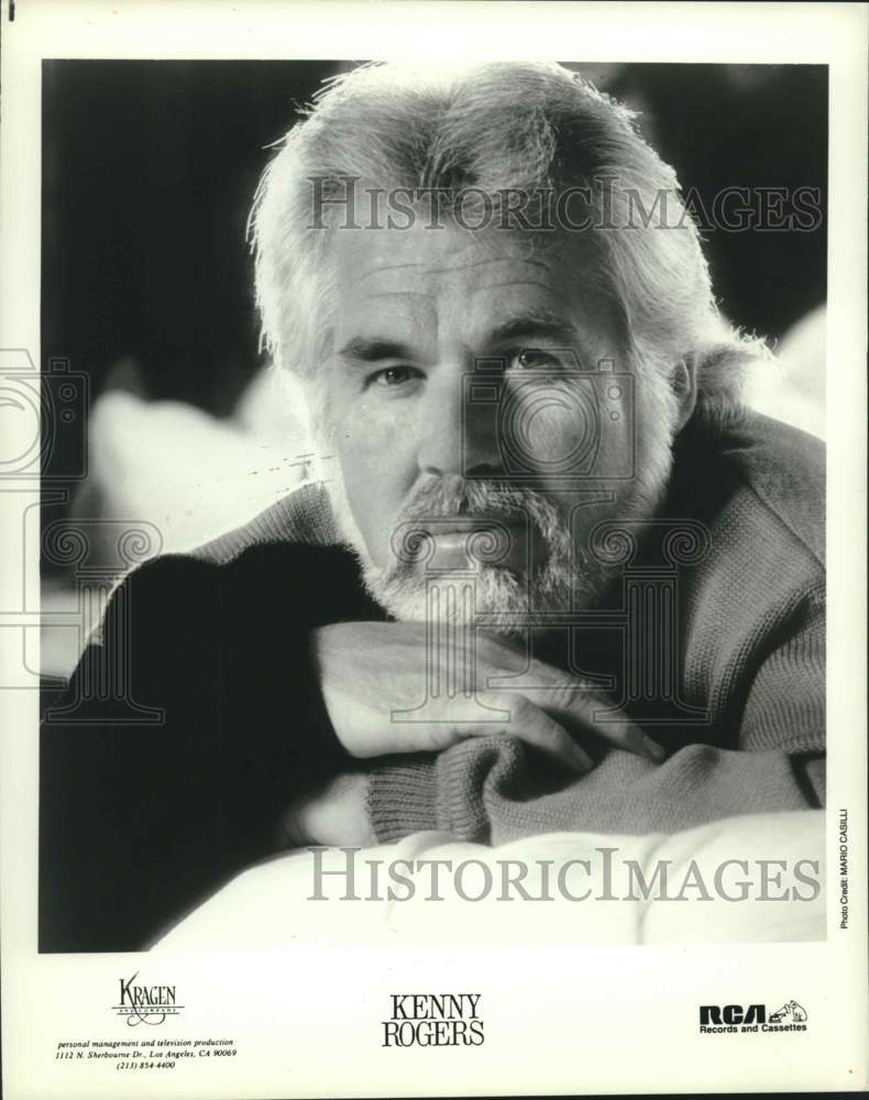 1984 Press Photo Kenny Rogers, Country Musician - Historic Images