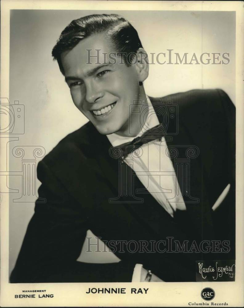 1959 Press Photo Singer Johnnie Ray - nox45184 - Historic Images