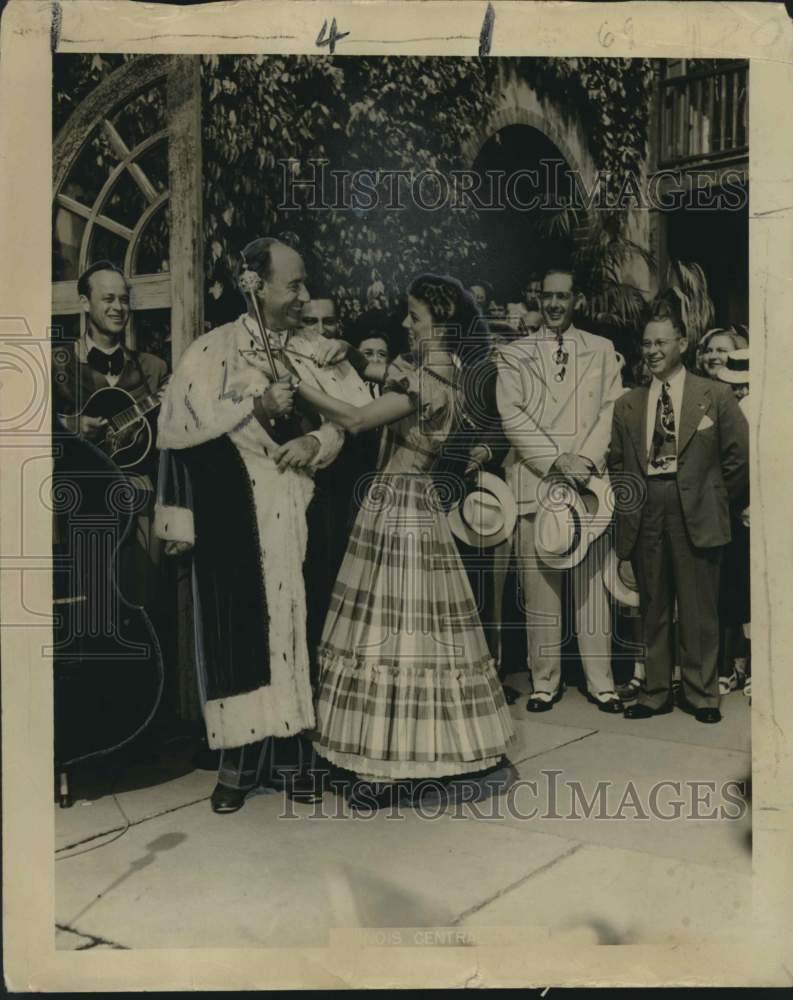 1949 Press Photo Illinois Governor Adlai Stevenson Named Mardi Gras Ambassador - Historic Images