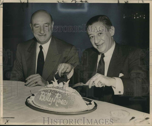 1954 Press Photo Orleanian Seymour Weiss Honors Impresario Billy Rose - Historic Images