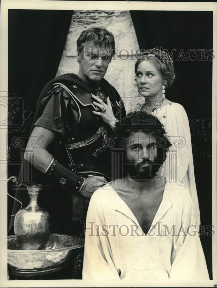 1980 Press Photo Actors in Scene from &quot;The Day Christ Died&quot; - nox46623 - Historic Images