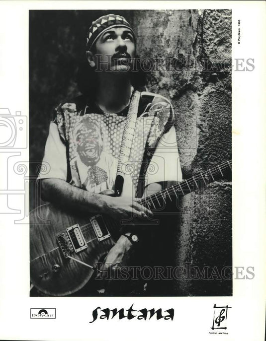 1993 Press Photo Singer-musician Carlos Santana - Historic Images