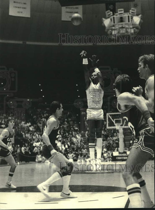 1980 Press Photo Louisiana State University Basketballer DeWayne Scales on Court - Historic Images