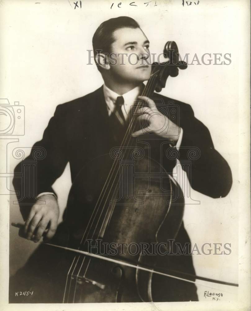 1945 Press Photo Cellist Joseph Schuster. - Historic Images