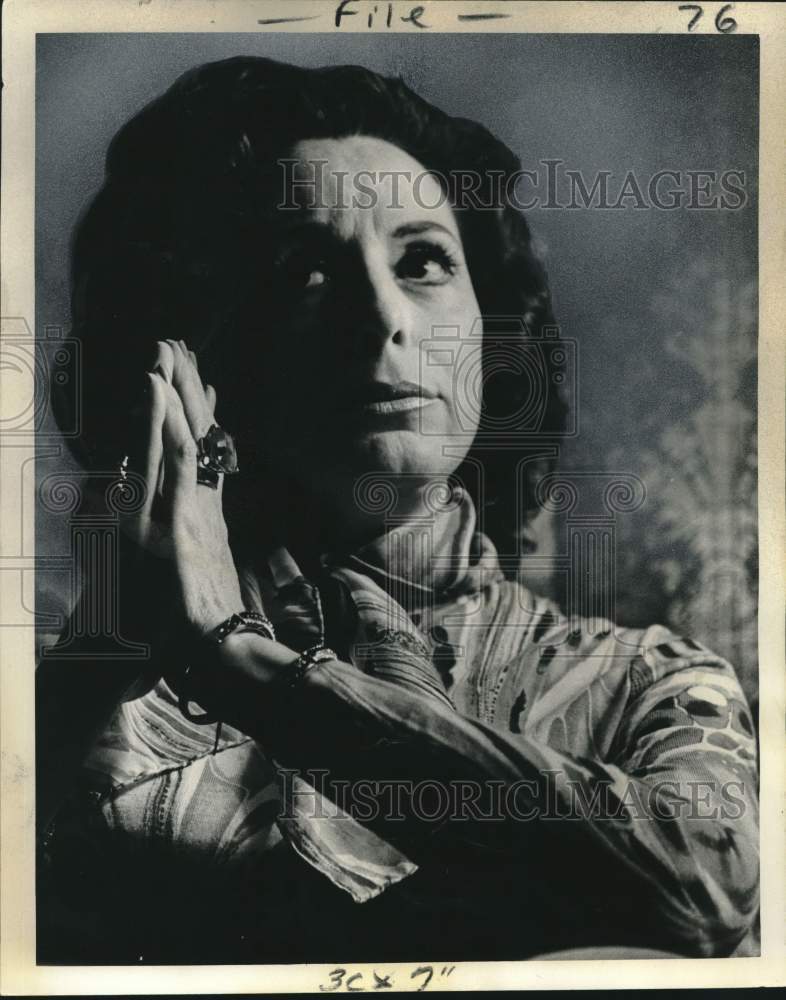 1974 Press Photo Opera Singer Marguerite Piazza in New Orleans - Historic Images