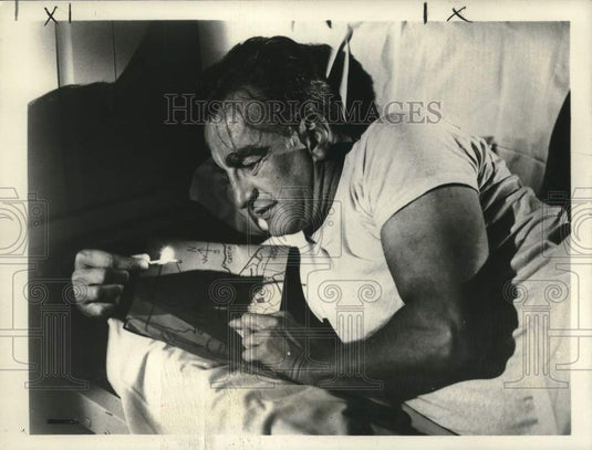 1978 Press Photo Actor George C. Scott in "Bank Shot" - Historic Images