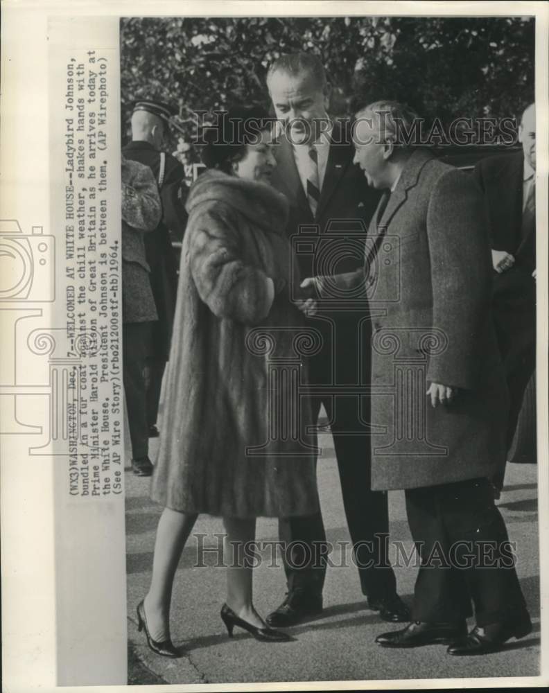 1964 Lady Bird Johnson Meets England&#39;s Prime Minister, White House-Historic Images