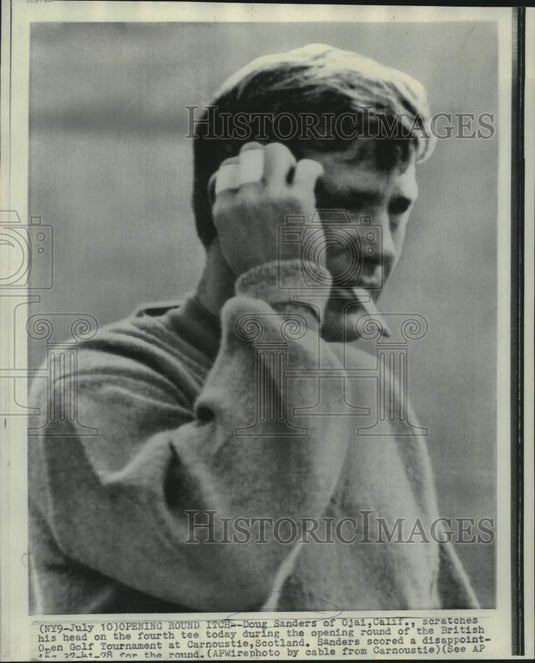 1968 Golfer Doug Sanders at British Open Golf Tournament, Scotland-Historic Images