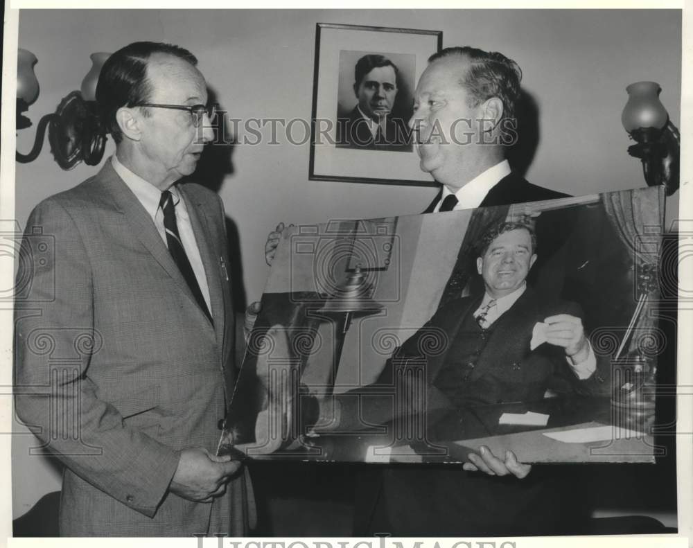 1969 Senator Russell Long with Author of Huey Long Biography-Historic Images