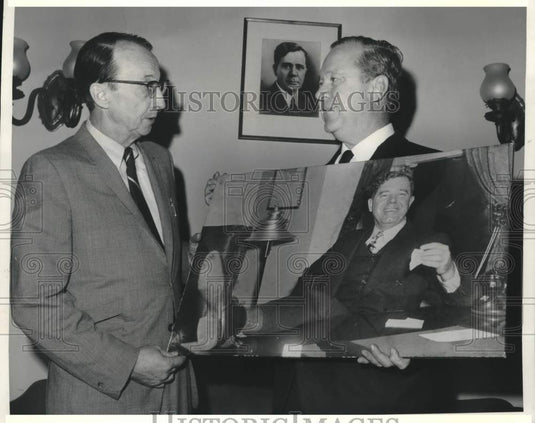 1969 Senator Russell Long with Author of Huey Long Biography-Historic Images
