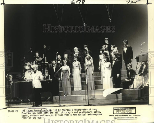 1980 Press Photo Singer Fred Waring, Young Pennsylvanians  in "Best of the Best" - Historic Images