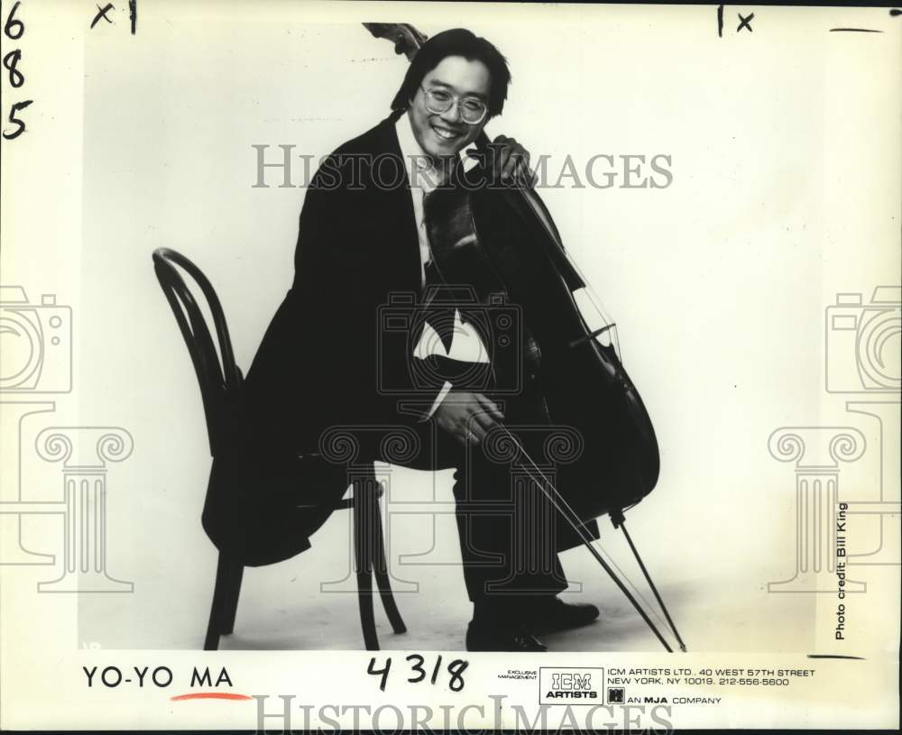 1981 Press Photo Cellist Yo-Yo Ma - Historic Images