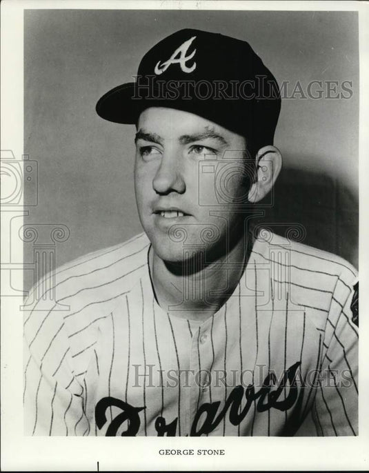 1972 Press Photo George Stone, Pitcher for Atlanta Braves- Baseball - nox53763 - Historic Images