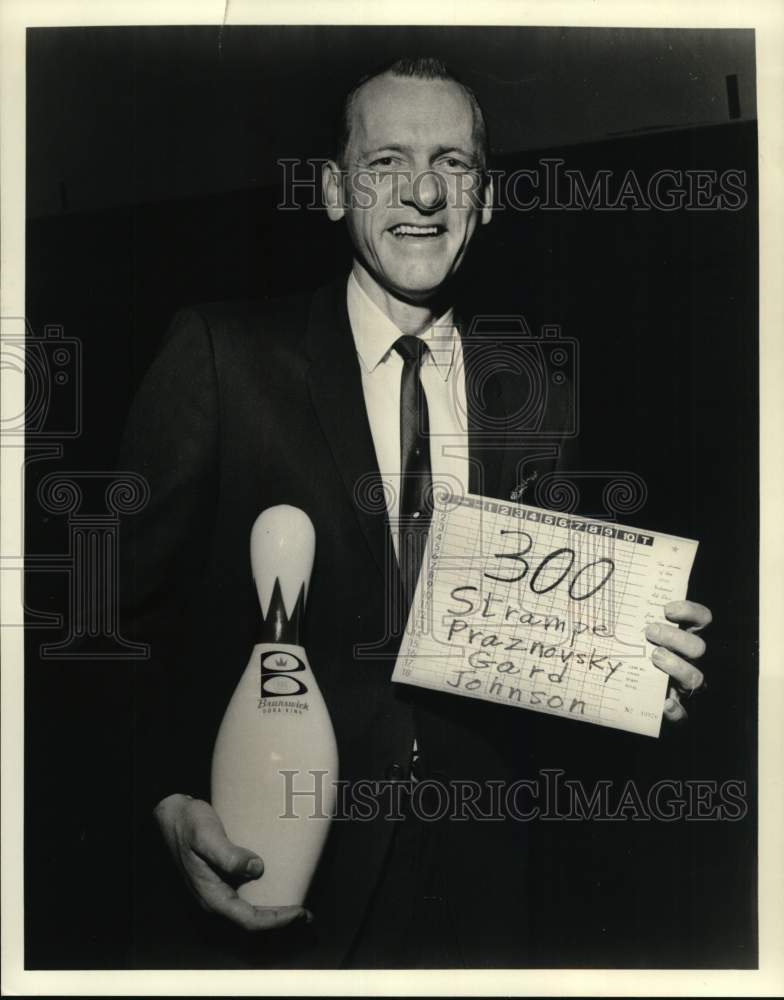 1966 Press Photo Bob Strampe was one of 4 who got perfect games in tournament. - Historic Images