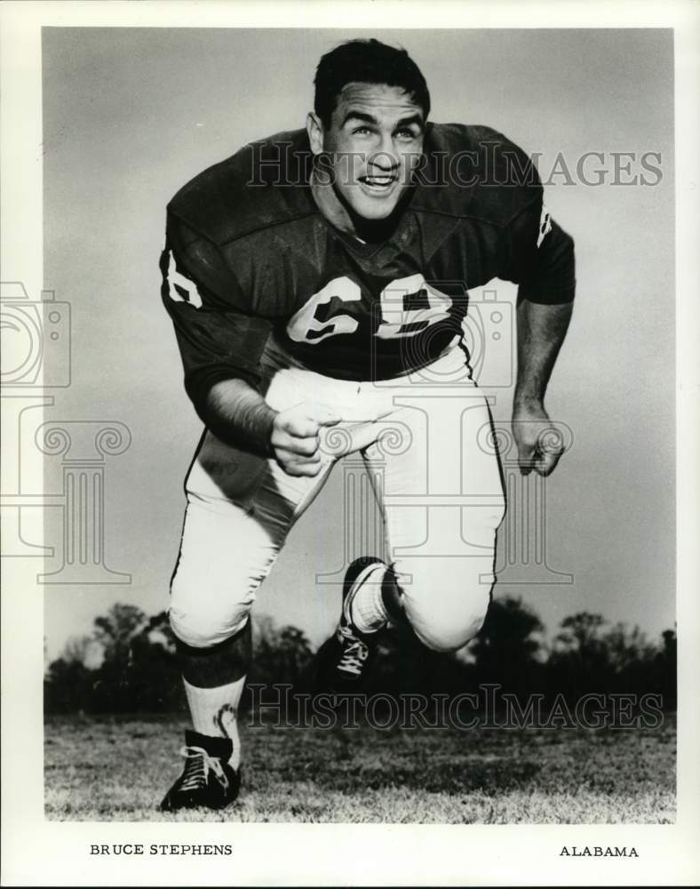 1968 Press Photo Alabama football player Bruce Stephens. - nox53798 - Historic Images