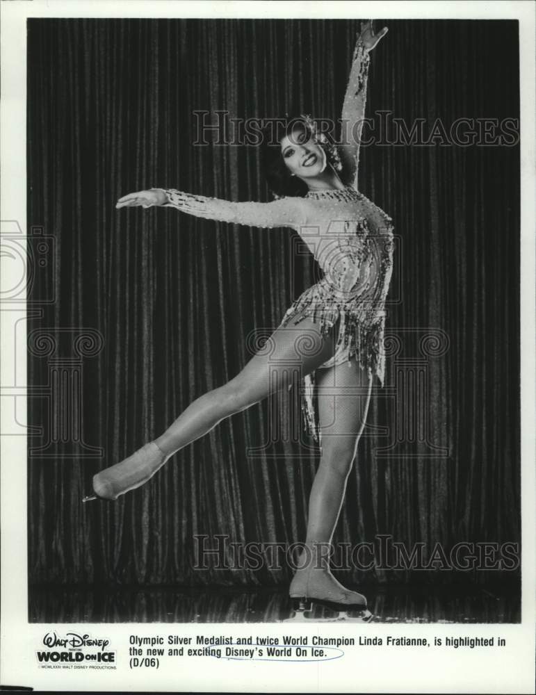 1983 Press Photo Olympic medalist Linda Fratianne in Disney&#39;s World on Ice.- Historic Images