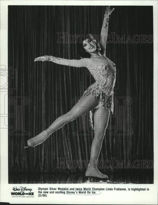 1983 Press Photo Olympic medalist Linda Fratianne in Disney's World on Ice.- Historic Images