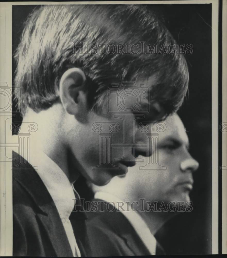 1968 Press Photo Robert Kennedy, Jr. as father&#39;s honor guard member. - nox59363- Historic Images